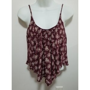 Iris maroon crop top